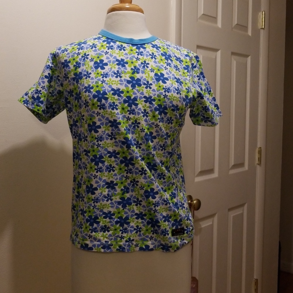 Flower print t shirt